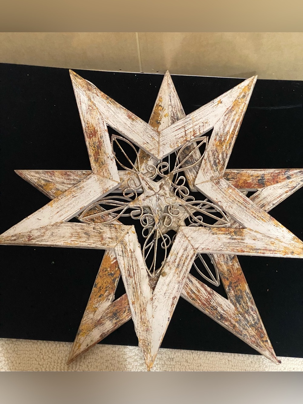 2 Distressed Texas Wall Decor stars